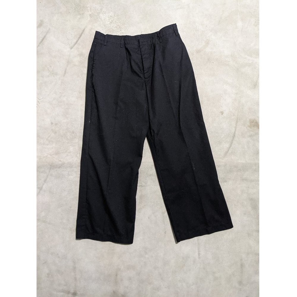 Logistik - black plant wide leg 70% polyester 30% cotton